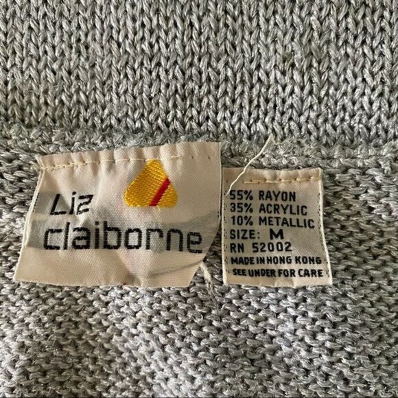 Liz Claiborne Sleeveless Silver Sparkly Top Womens Medium - Picture 9 of 10